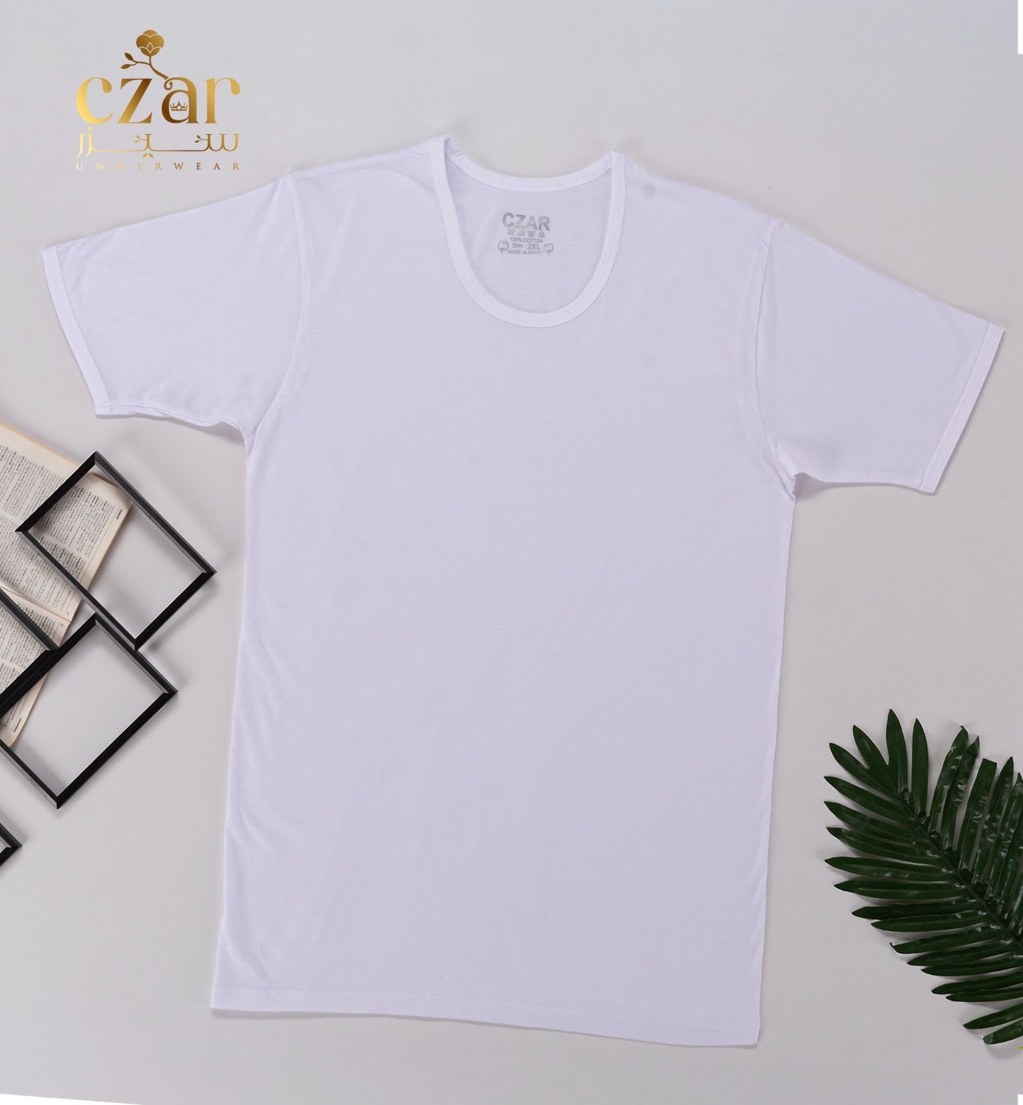 فانيلا نص كم ممشط قطن 100%