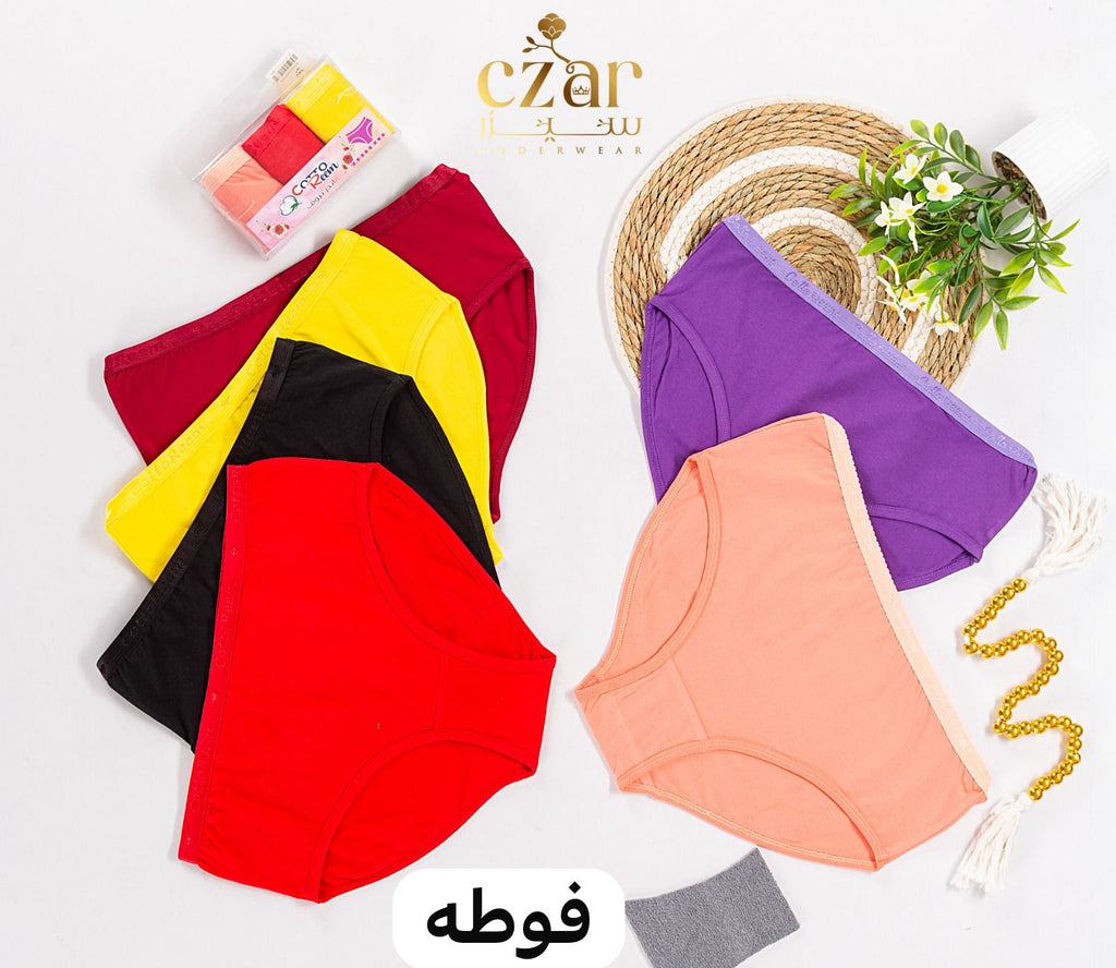 اندر حريمي ساده قطن -ليكرا +فوطه داخليه