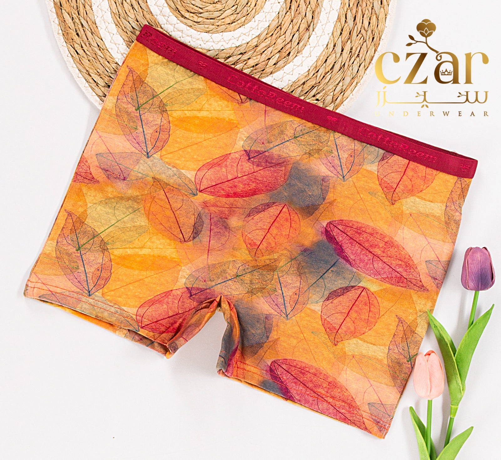 بوكسر حريمي قطن مطبوع - ليكرا