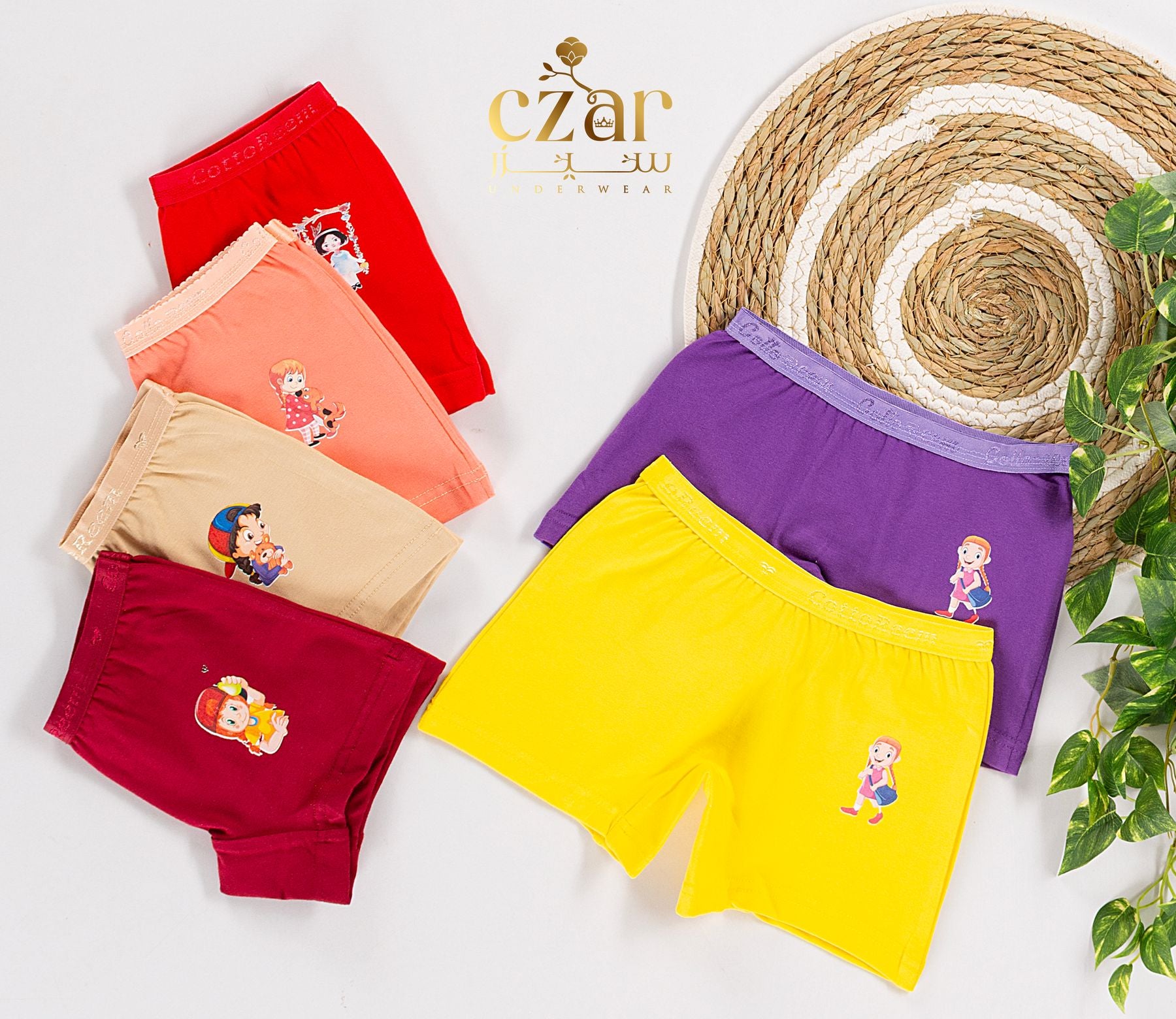 بوكسر بناتي قطن ليكرا