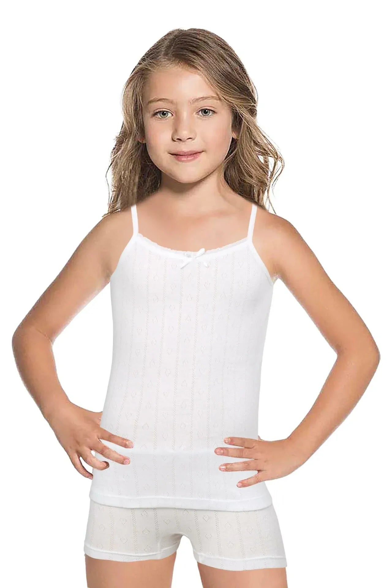 طقم بروتيل بناتي قطن ليكرا