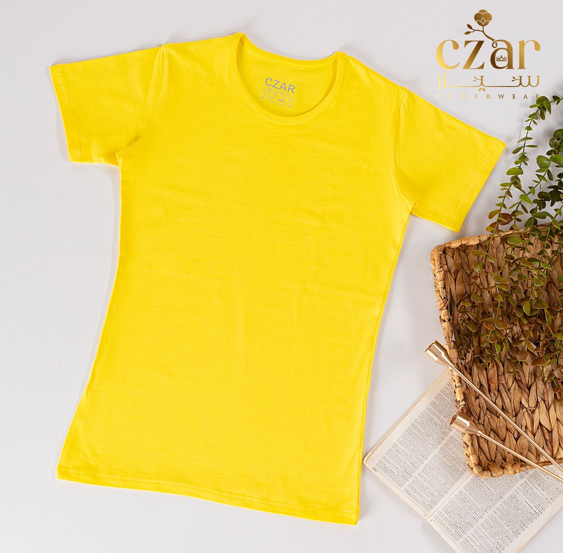 بادي نص كم حريمي قطن ليكرا