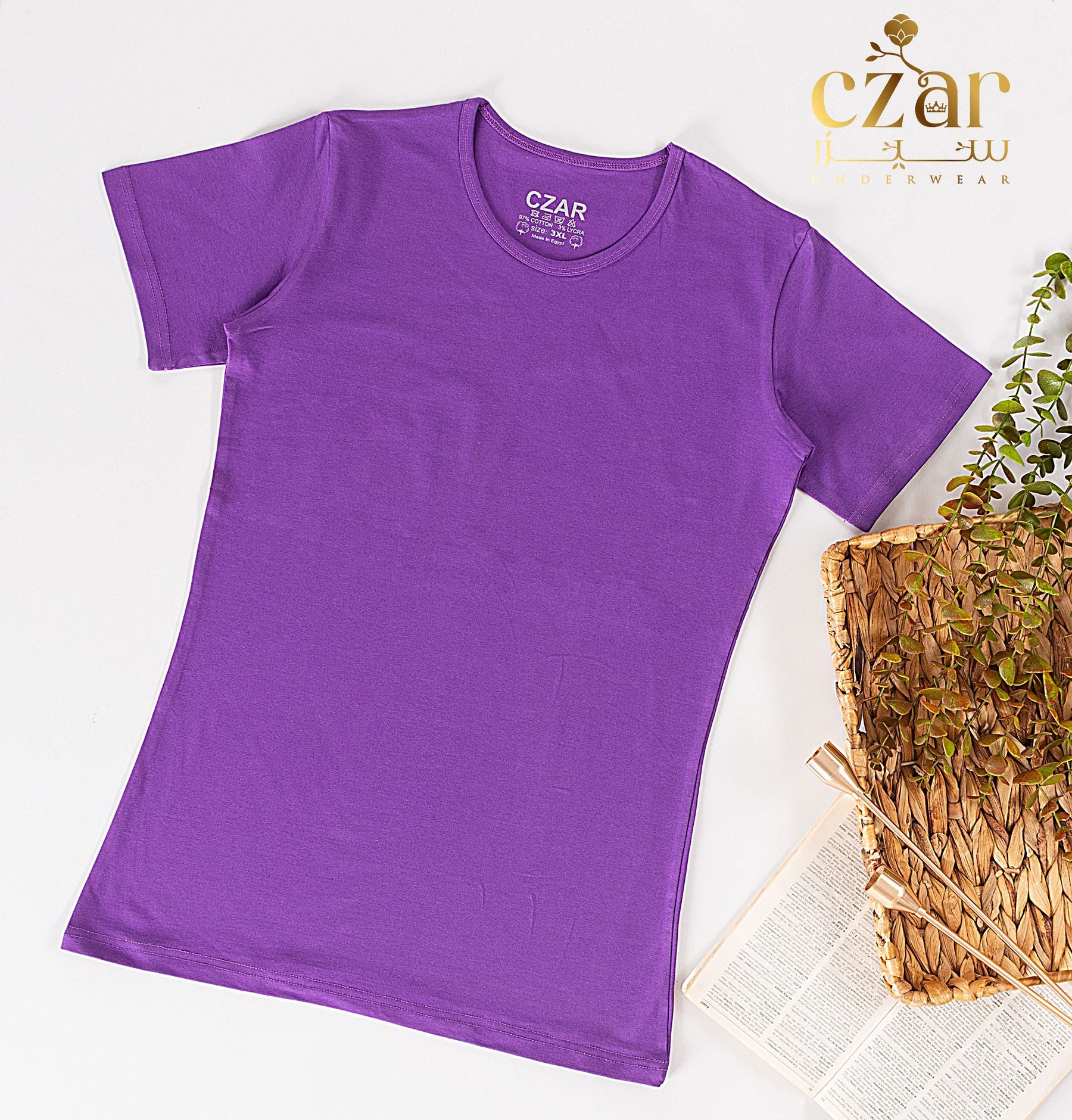 بادي نص كم حريمي قطن ليكرا