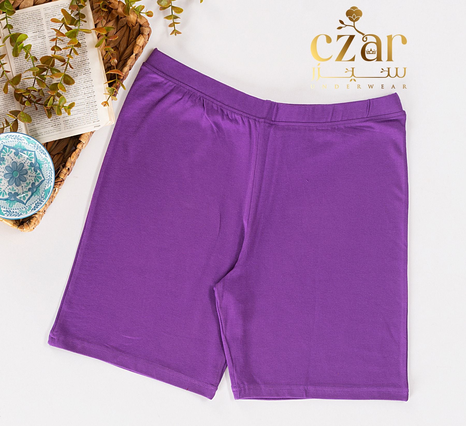 شورت حريمي قطن ليكرا
