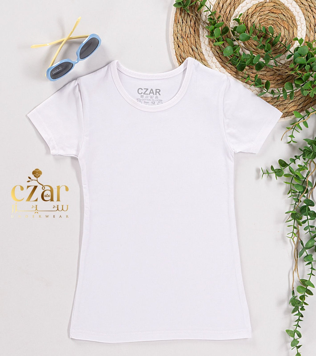 بادي نص كم بناتي قطن ليكرا