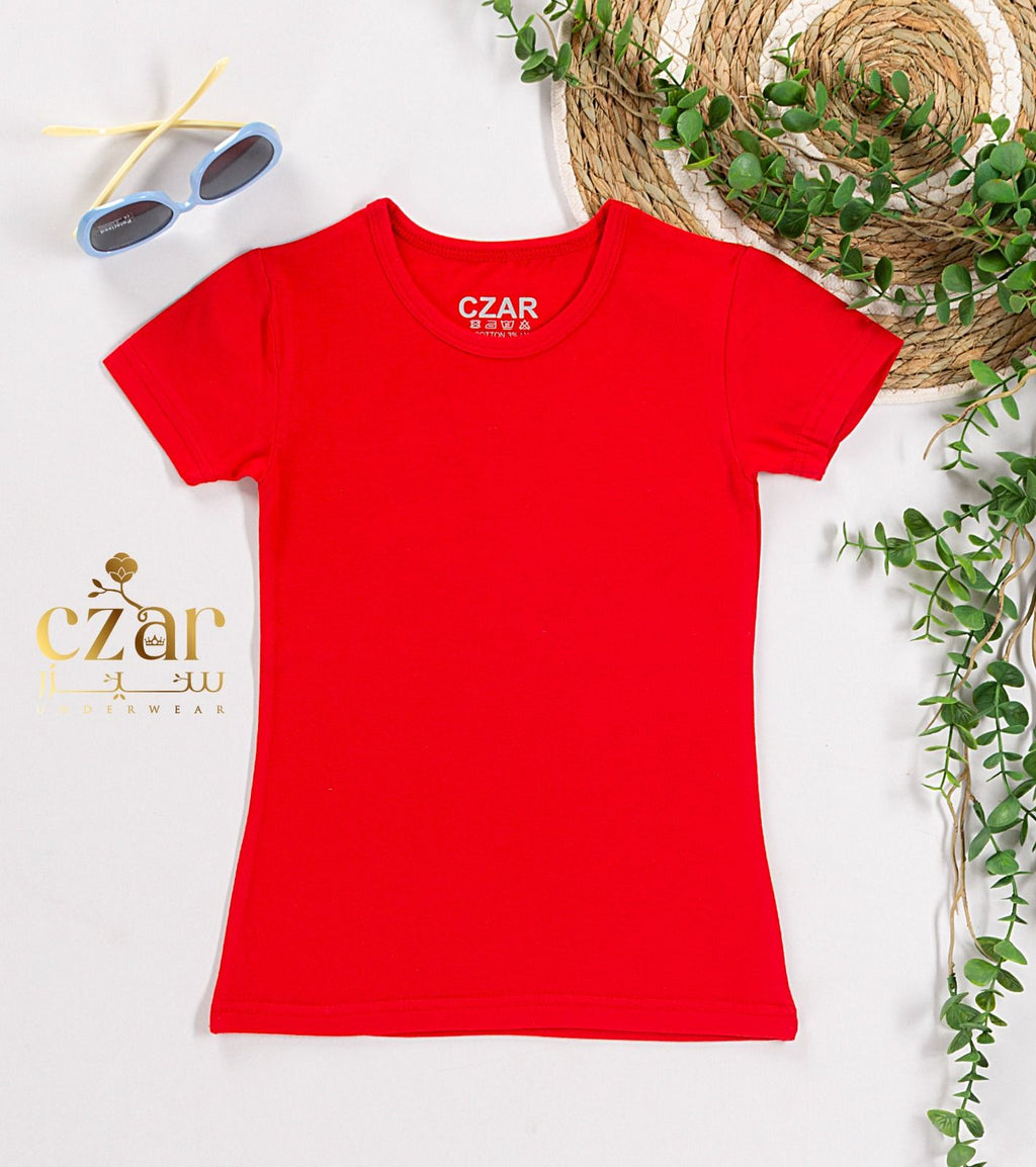 بادي نص كم بناتي قطن ليكرا