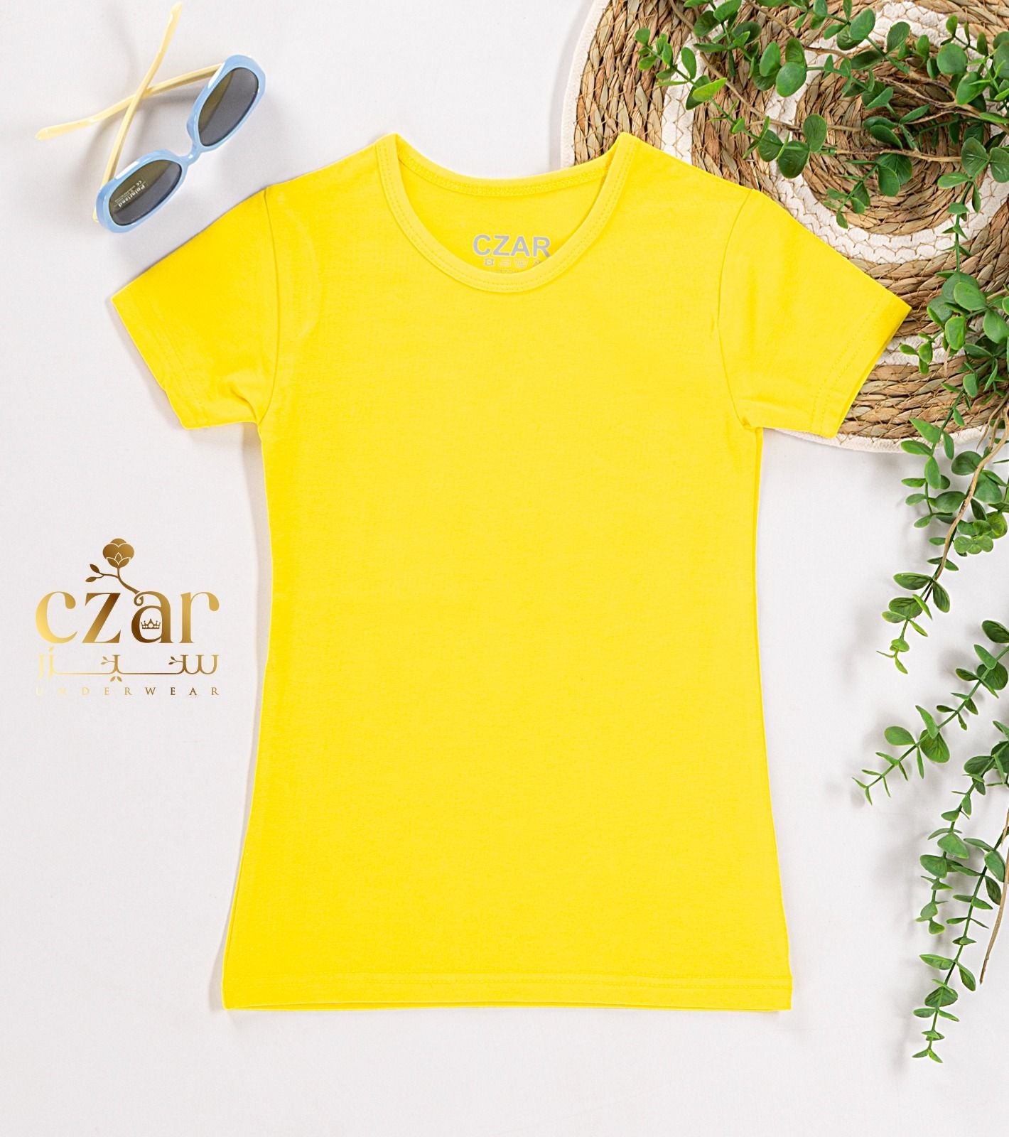 بادي نص كم بناتي قطن ليكرا